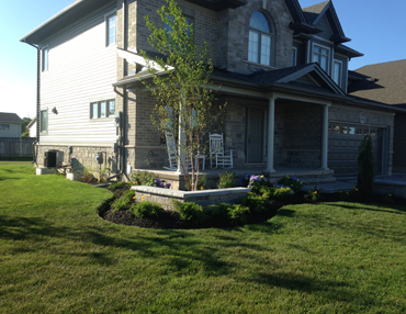 front entrance landscaping dunnville niagara hamilton burlington st anns